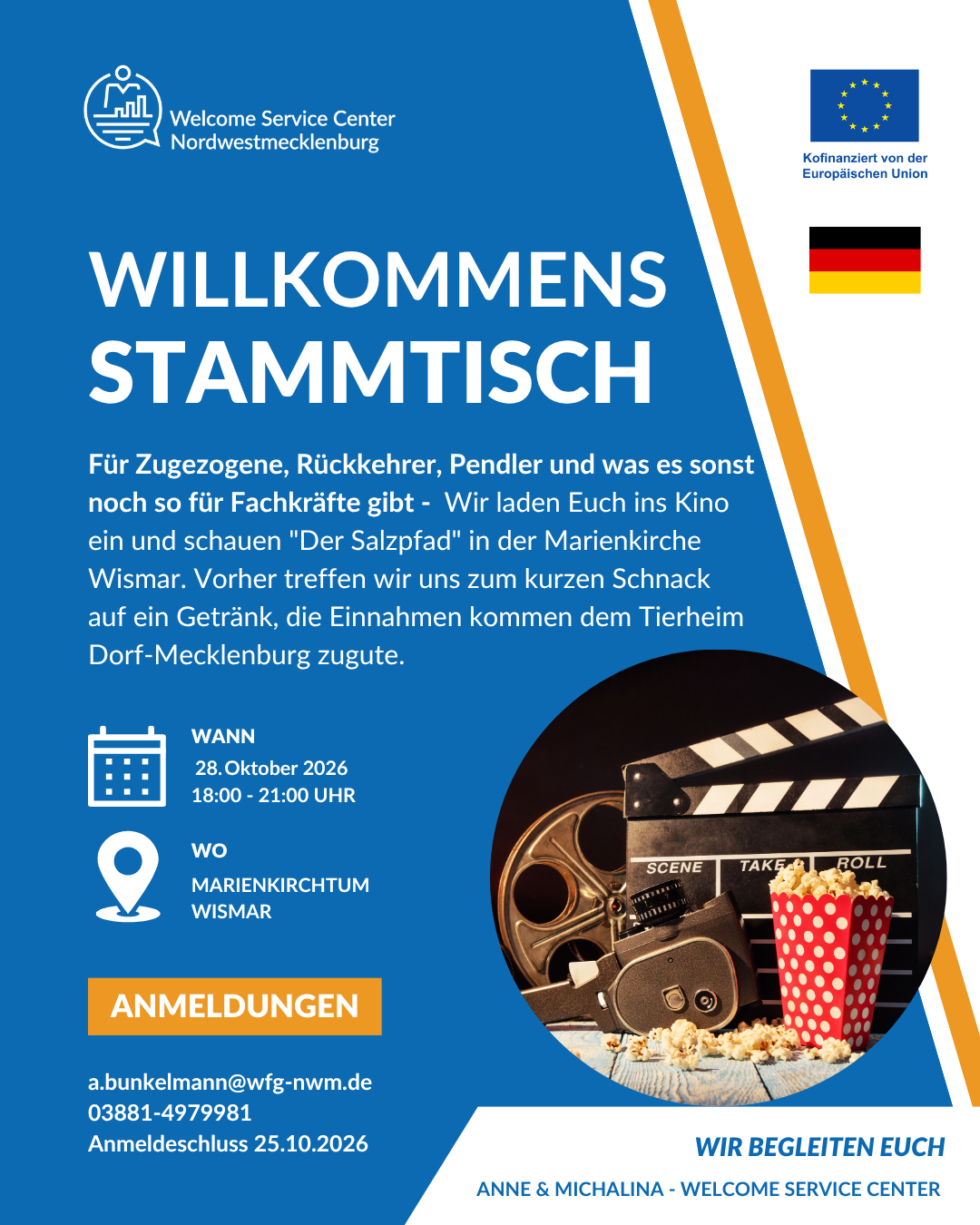 Stammtisch für zugezogene Fachkräfte in Nordwestmecklenburg am 28.10.2026 in Wismar
